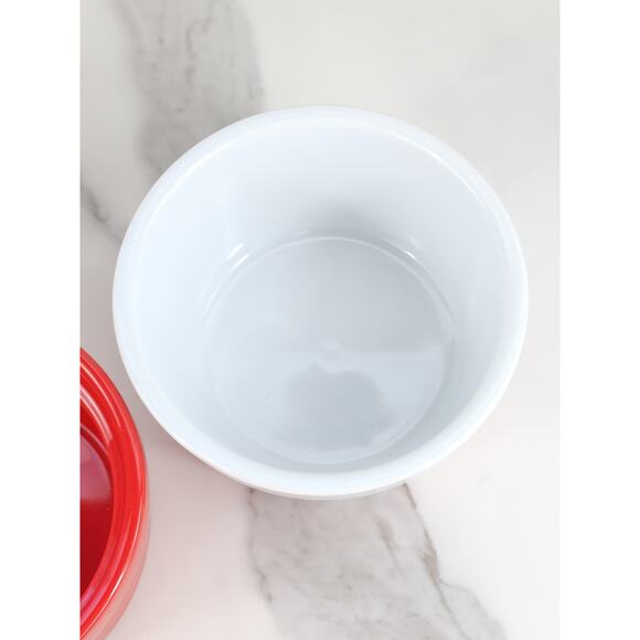 Celebrate It Christmas Ramekin Bakeware Serving Bowl 6oz Holiday Santa Dishes x3 - Picture 9 of 14